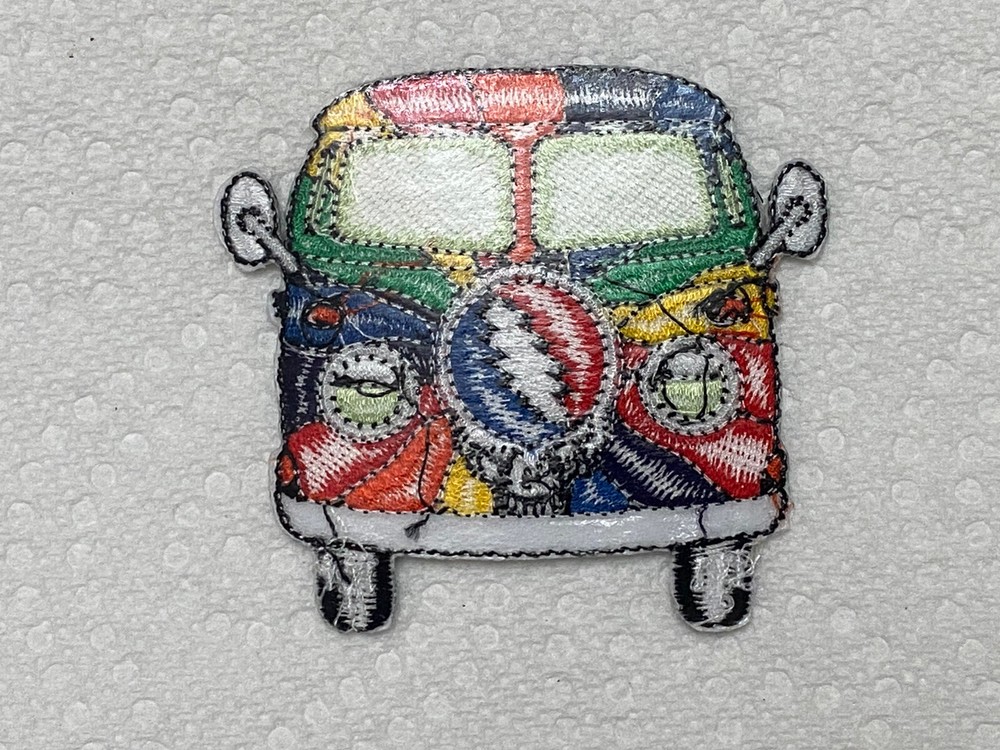 GRATEFUL DEAD - VW BUS - IRON or SEW-ON PATCH