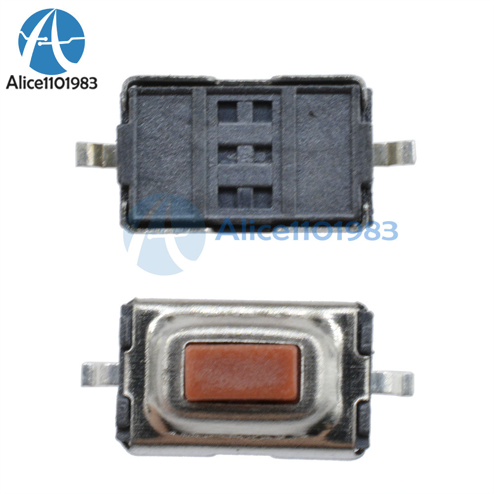 100pcs 3X6X2.5mm Tactile Push Button Switch Tact Switch Micro Switch 2 Pin SMD A