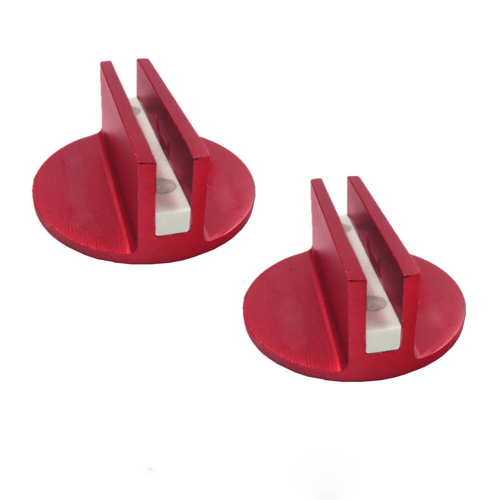 2Pcs Universal Floor Jack Disk Rubber Pad Adapter Tool Billet Aluminum