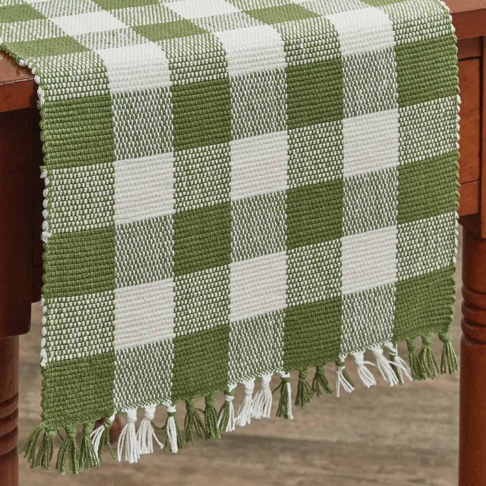 Buffalo Sage Check Yarn Table Runners