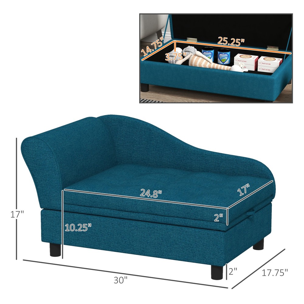 Pet Sofa Dog Sofa for Small Dogs with Storage