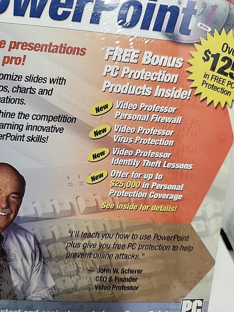 Video Professor Complete 3-CD Set Learn PowerPoint Tutorial PC Software Sealed