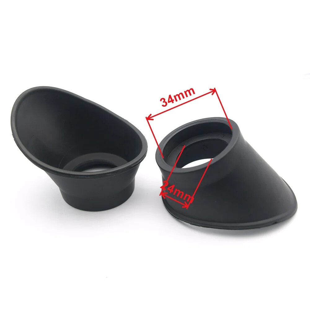 Stereo Microscope 34mm Diameter Rubber Large Eyepiece Guards Cover Eye Shields