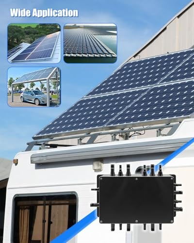 8 String Solar PV Combiner Box, IP68 Waterproof Circuit Breaker Box with 30A