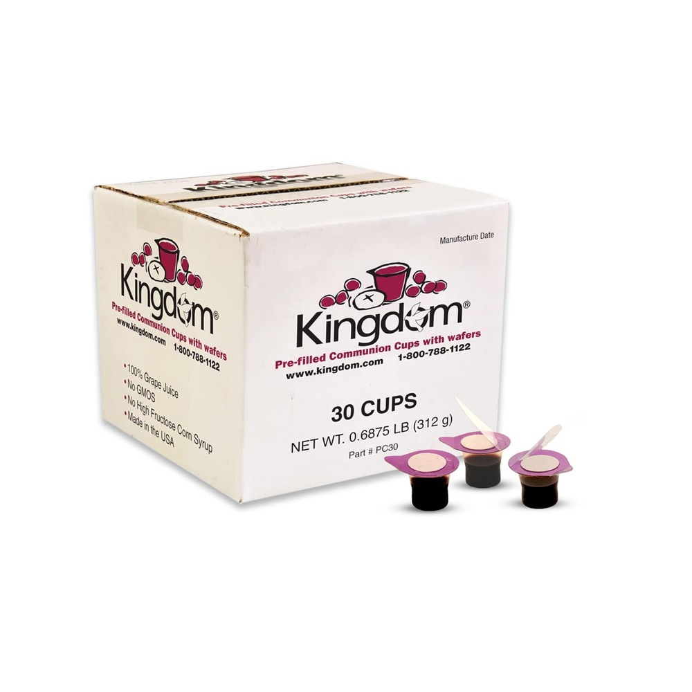 Prefilled Communion Cups with Wafers - 30 Count