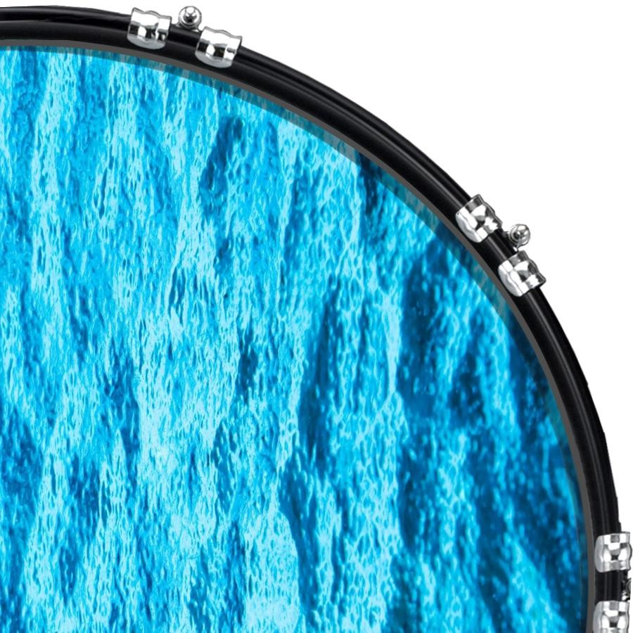 20" Custom Bass Kick Drum Front Head Graphic Graphical Water Surface