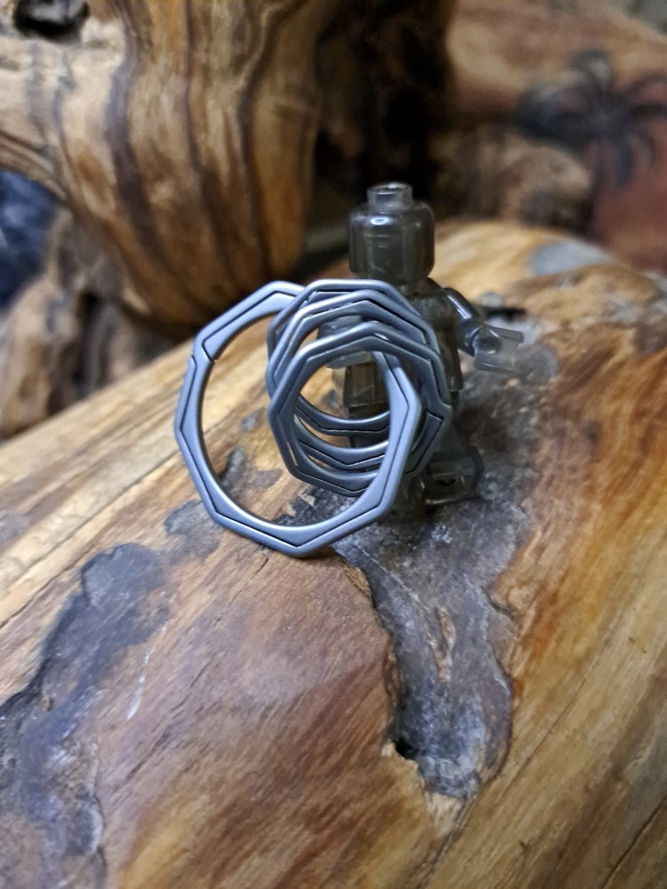 Gentlemen Series Titanium Sidepush Keyring Set