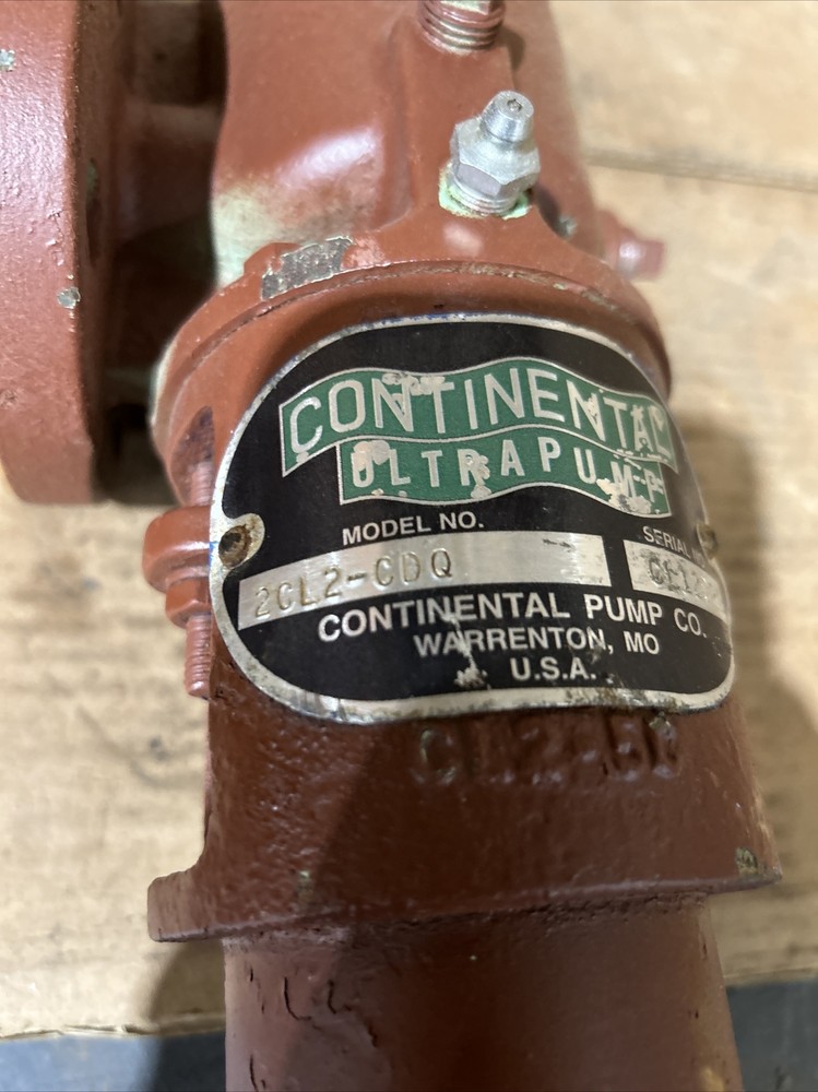 CONTINENTAL 2CL2-CDQ STAINLESS CAVITY PUMP 1" (WP5)