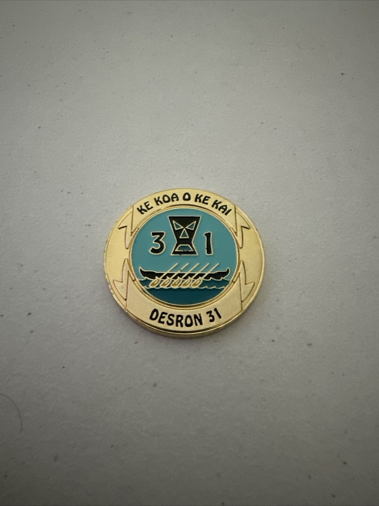 Commodore Capt Dave Welch Desron 31 Coin