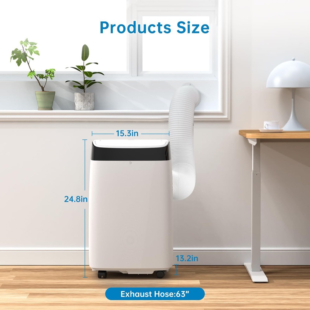 🔥🚜10000BTU Portable Air Conditioner with Cool Dehumidifier Remote Control Fan