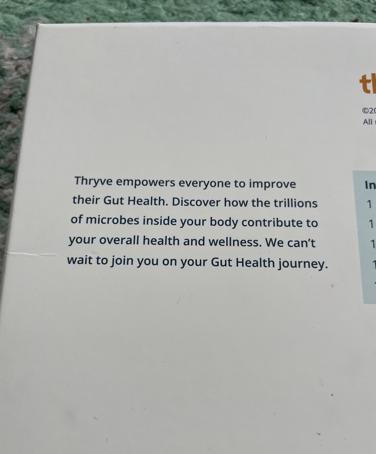 Thryve Gut Health Test Kit