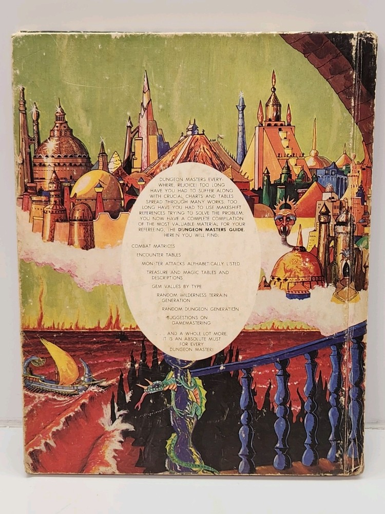 Gary Gygax 1979 TSR Games Advanced D&D Dungeon Masters Guide