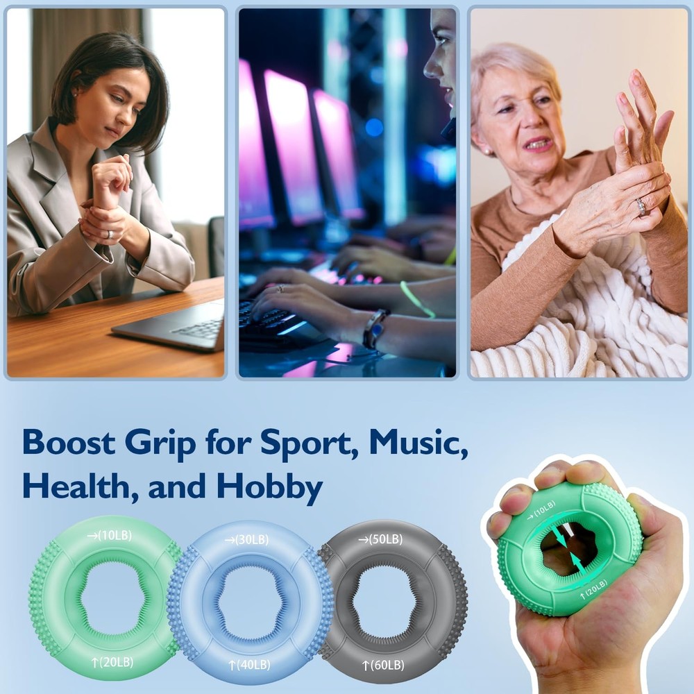 Grip Strength Trainer Finger Exerciser Forearm Strengthener