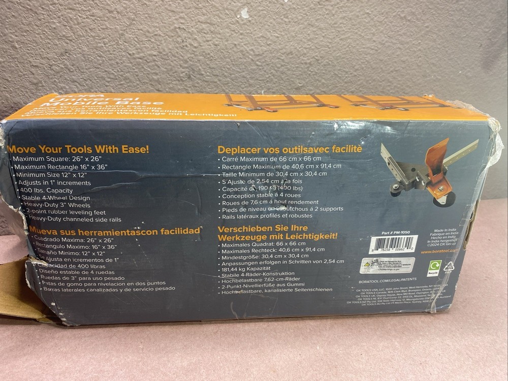 Bora Portamate Universal Mobile Base PM-1050