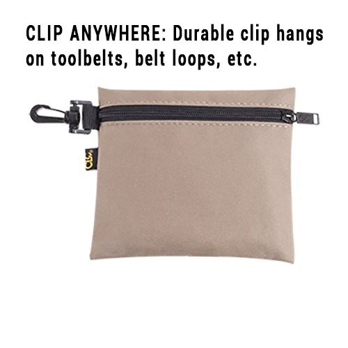 CLC 1100 Multi-Purpose Clip-on Zippered Poly Bags, 3 Pack