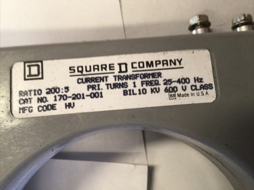 Square-D Current Transformer 170-201-001
