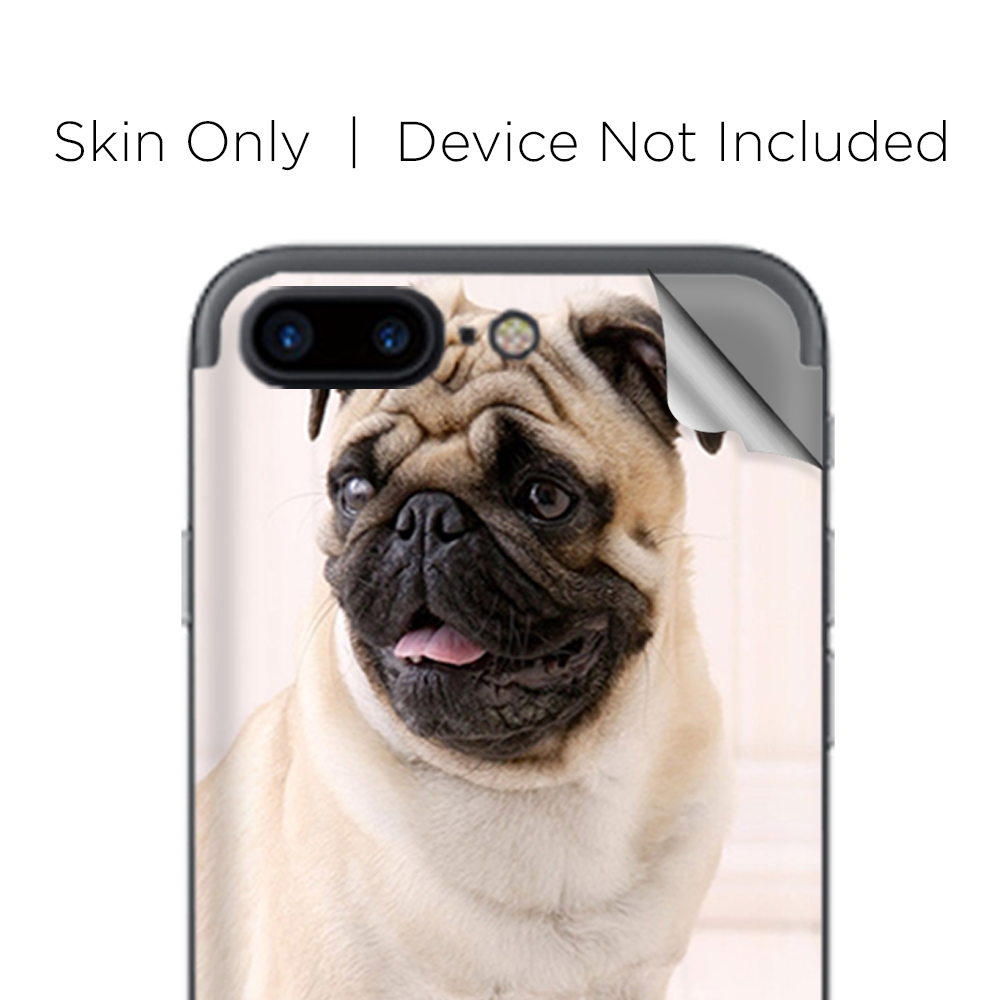 Apple iPhone 7 / 8 Plus Skins Decal Wrap Pug Mug, cute pug