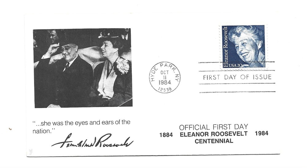 2105 Eleanor Roosevelt, seven different HJ FDCs