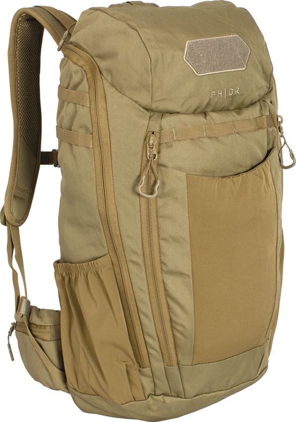 FHIOR Tactical Backpack 30L Coyote w/Large Main Compartment Adjustable Straps