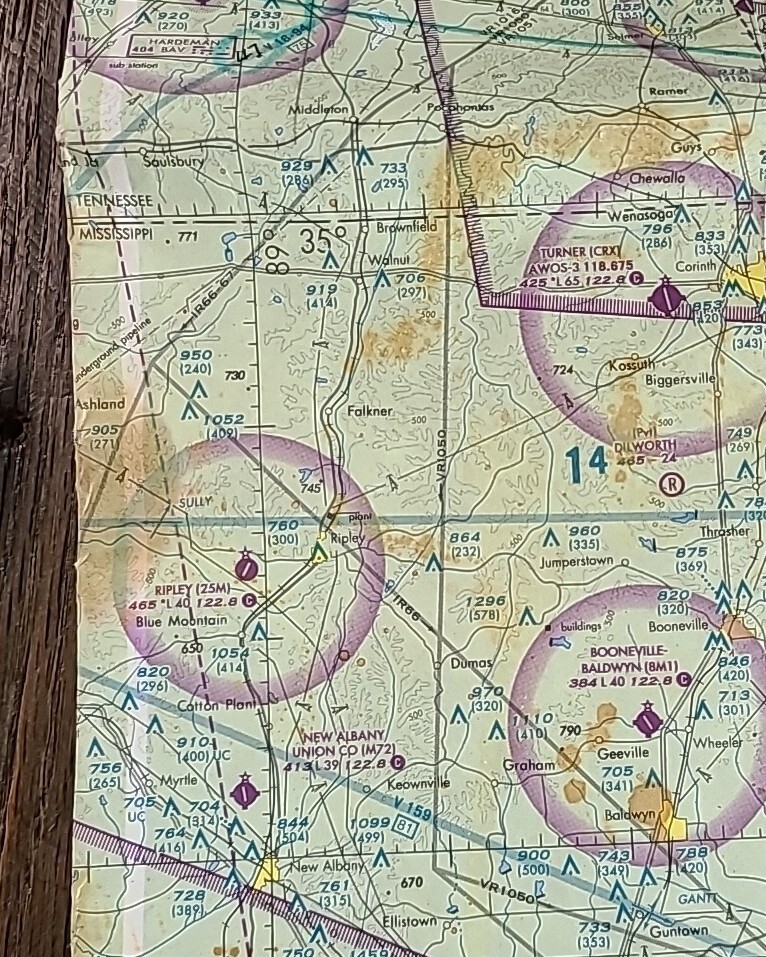 Memphis Sectional Aeronautical Chart 66th Edition 2001