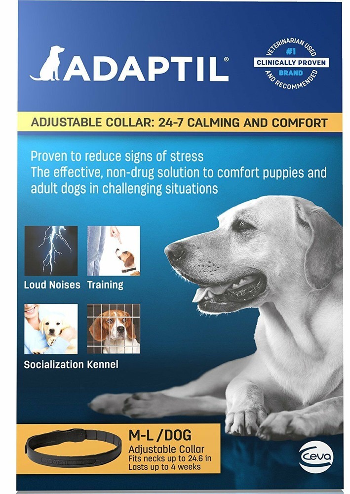 Adaptil Adjustable Calming & Comfort Collar | fireworks | Storms | loud noises