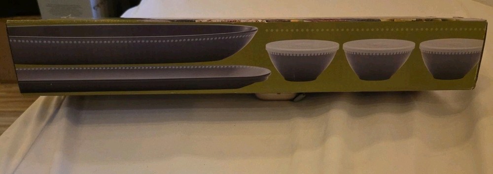 Melamaine Serving Set Gray 5 Pieces