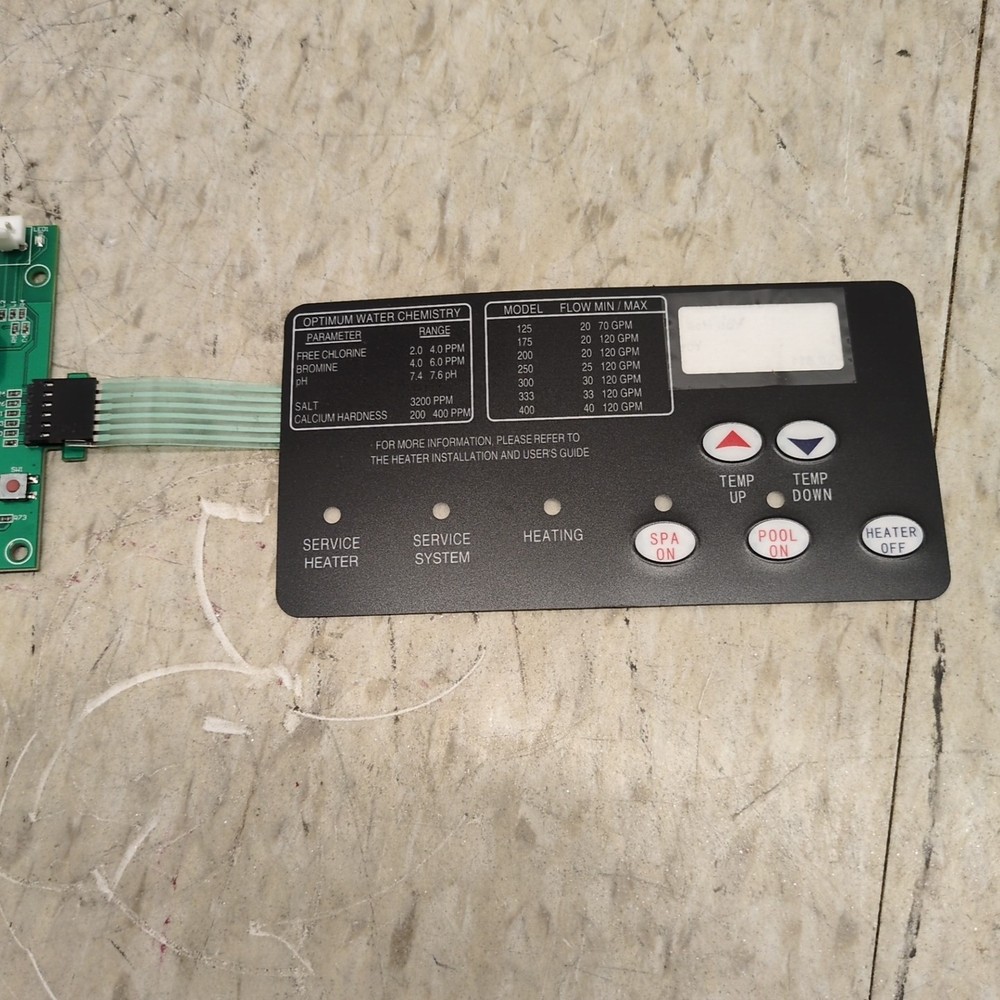 42002-0007S Control Board Kit w/ 472610Z Switch Pad For Pentair MasterTemp