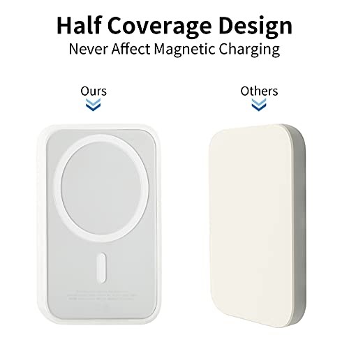 Silicone Case Compatible with Cover, Scratch & Magsafe Battery Pack Clear