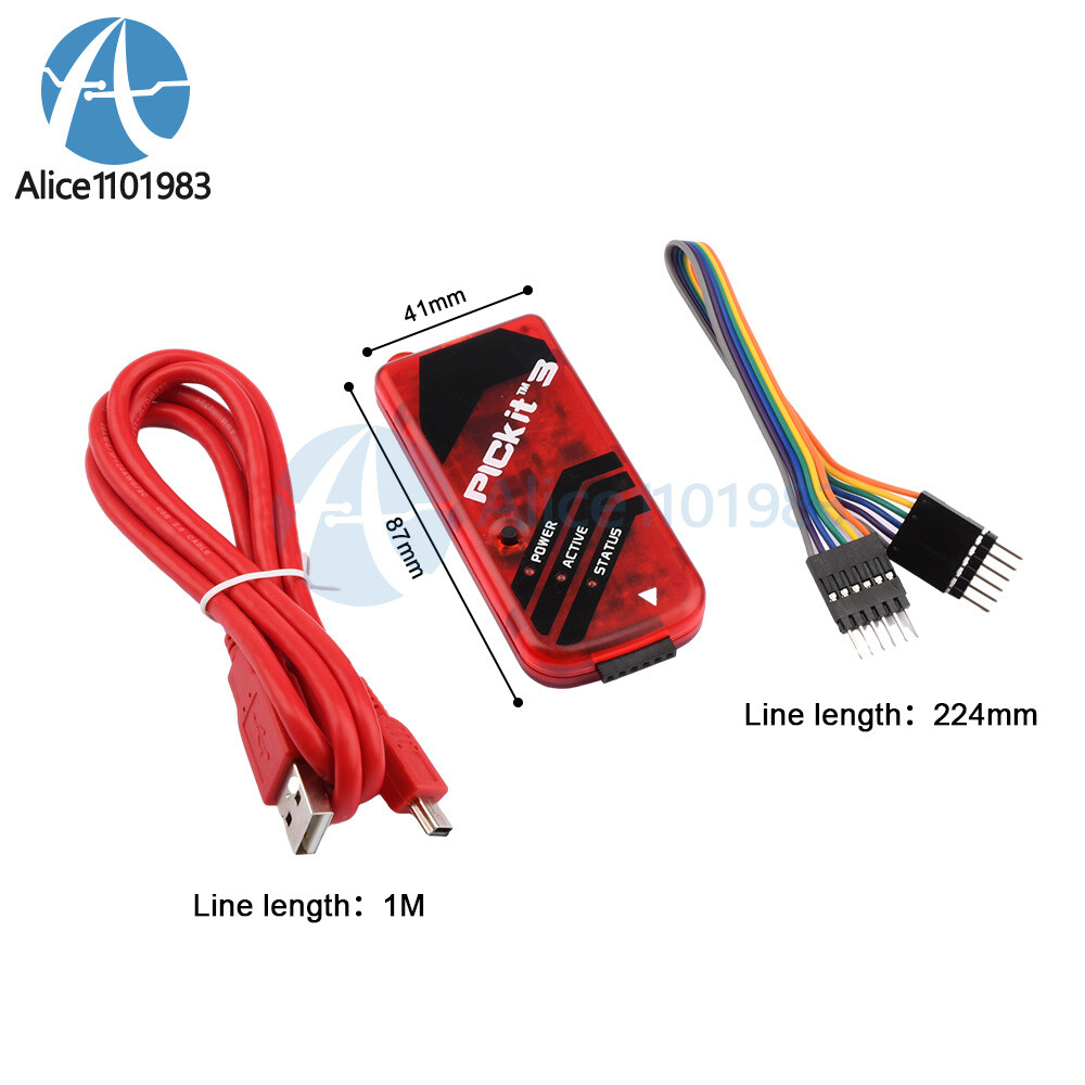 1-10PCS PICKIT3 Microchip Original MPLAB PICkit 3 In-Circuit Debugger Programmer