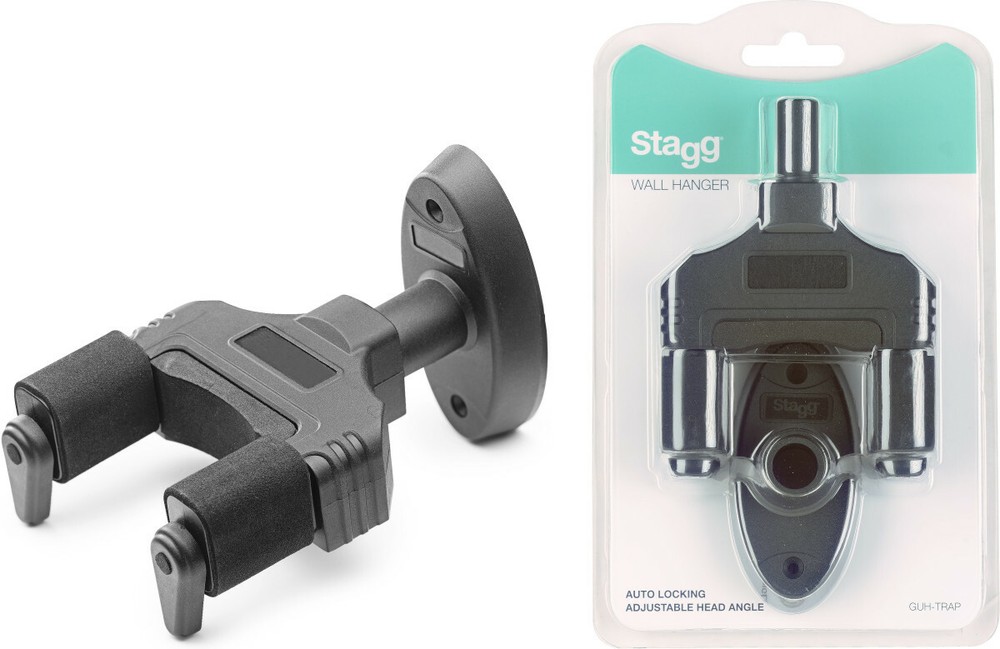 Stagg Auto Locking Adjustable Head Angle Wall Hanger for Guitar And Others