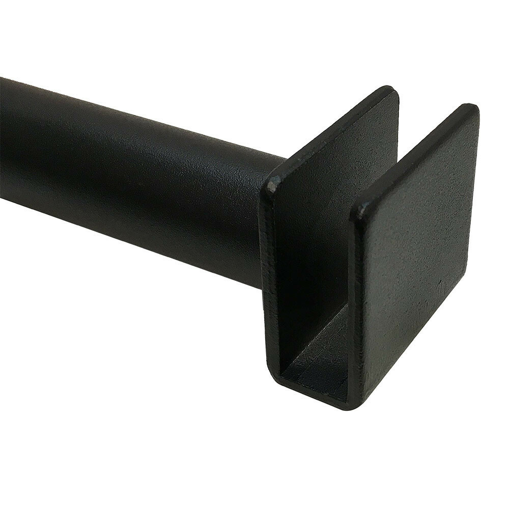 12" Shelf Support Hangrail Bracket Fixture Rack Display System Matte Black-2 PC