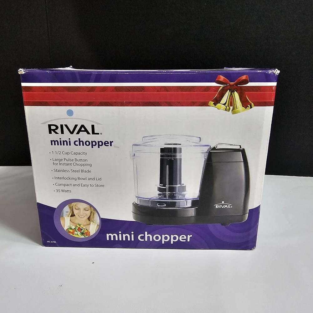 Rival Mini Chopper 2 Cup Capacity 35 Watts New Open Box