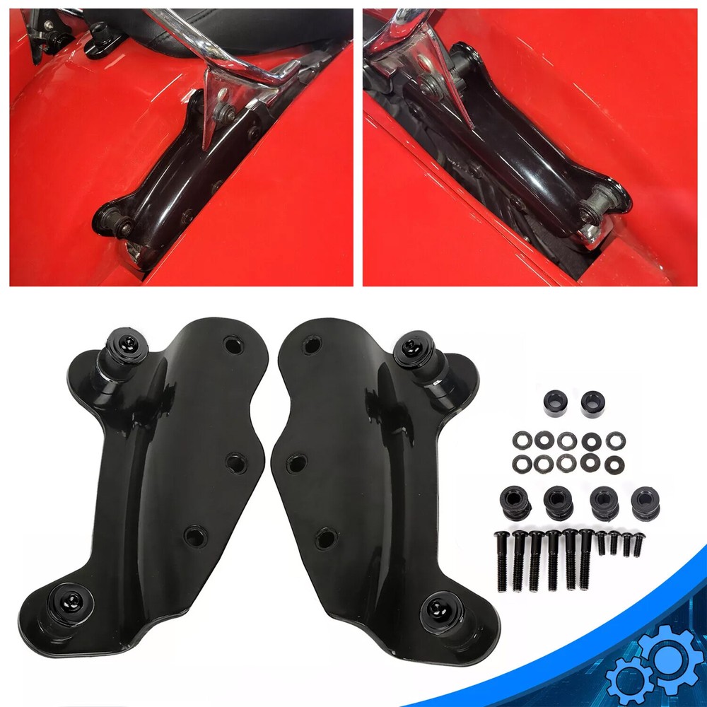 Black 4 Point Docking Hardware Kit For Harley Touring Electra Glide 2009-2013