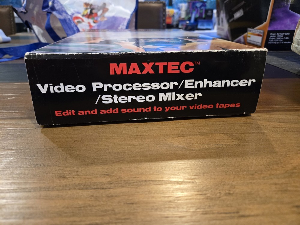 Maxtec Video Processor Enhancer Stereo Mixer Audio Vintage