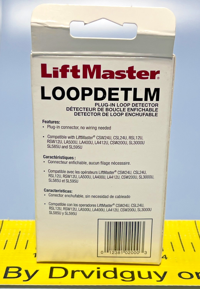 LiftMaster LOOPDETLM Plug-in Loop Detector, REV 4.4