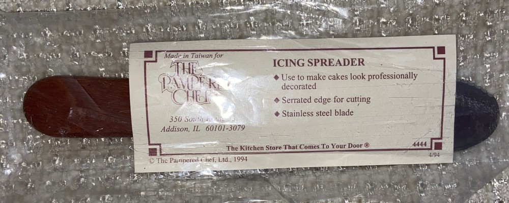 Pampered Chef Icing Spreader 1642 Vintage 1994