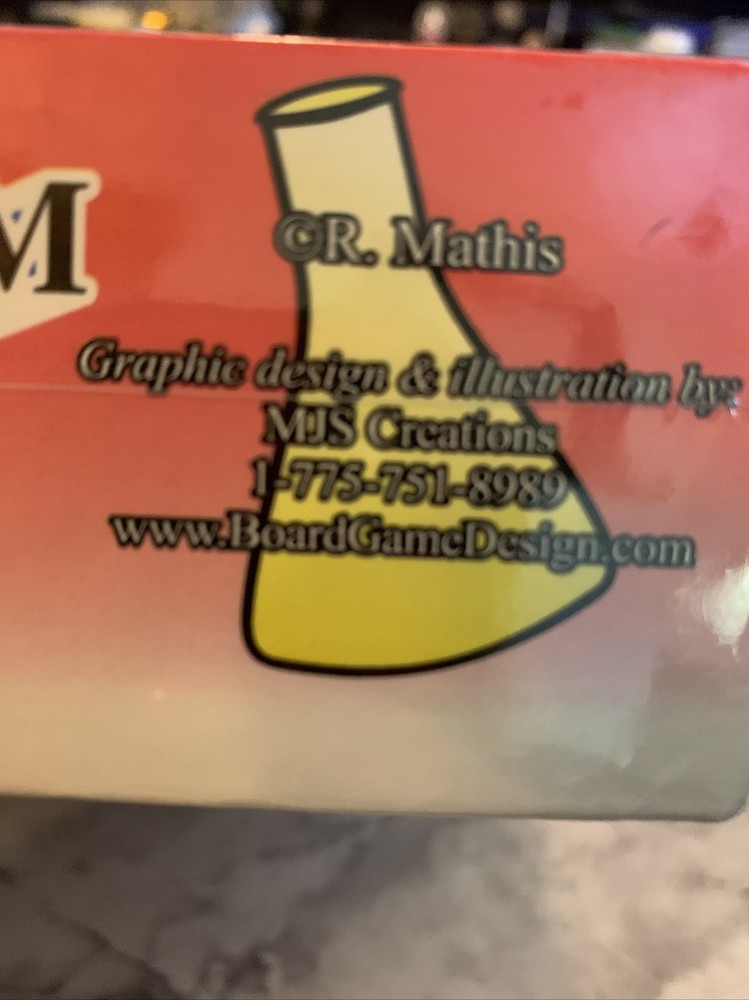 CHEM * MATHIS * TRY - BOARD GAME - aids in the learning chemical element Sealed