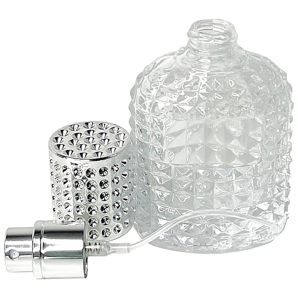 30ml 1oz empty perfume pineapple glass spray bottles silver atomizer lid