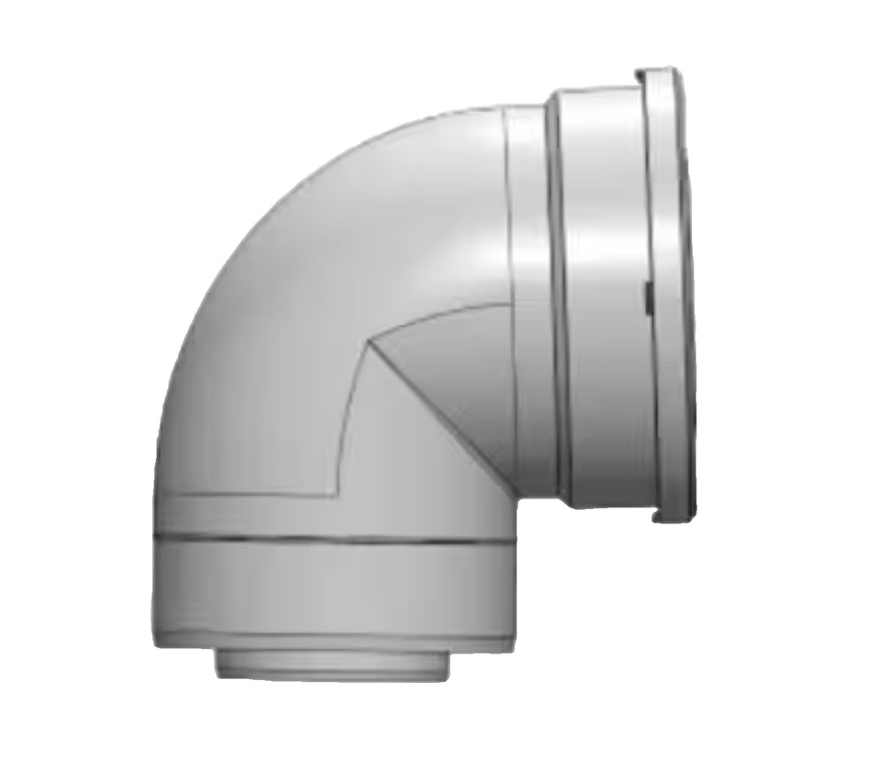 90° Vent Elbow 224063 224063C 3/5 Concentric Pipe Rinnai Tankless HVAC Vent