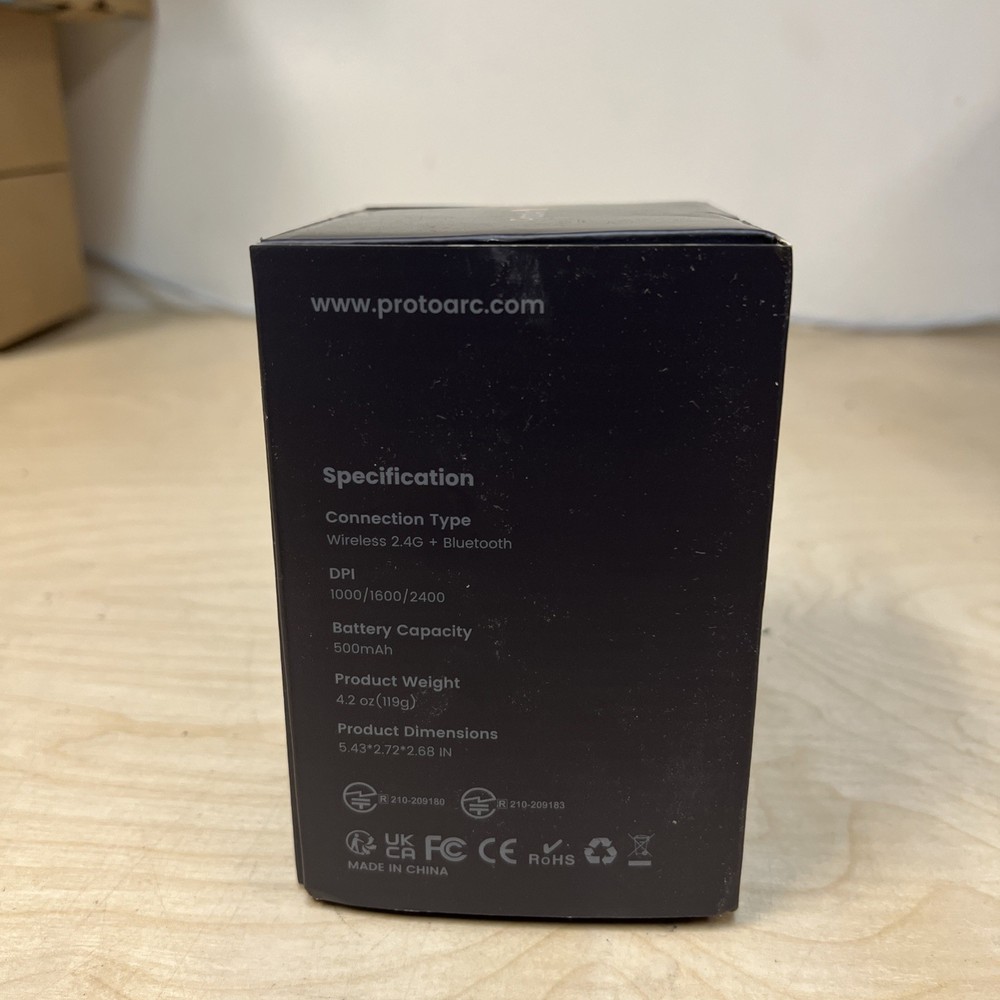 ProtoArc Ergonomic Mouse, EM11 NL Bluetooth Rechargeable Wireless Vertical Mouse