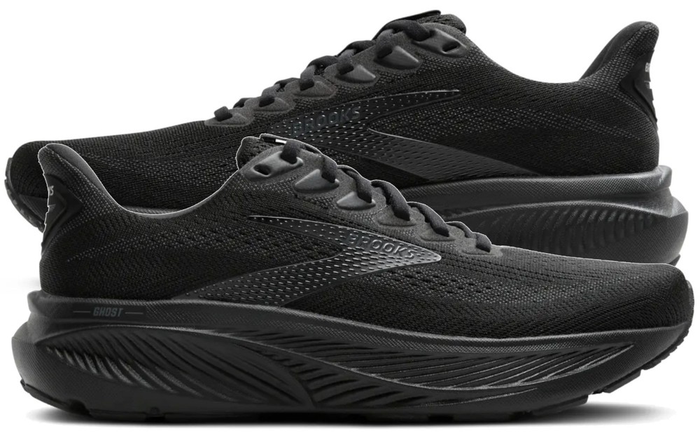 Brooks Ghost 17 Mens Black/Black/Ebony, Multiple sizes, New In Box