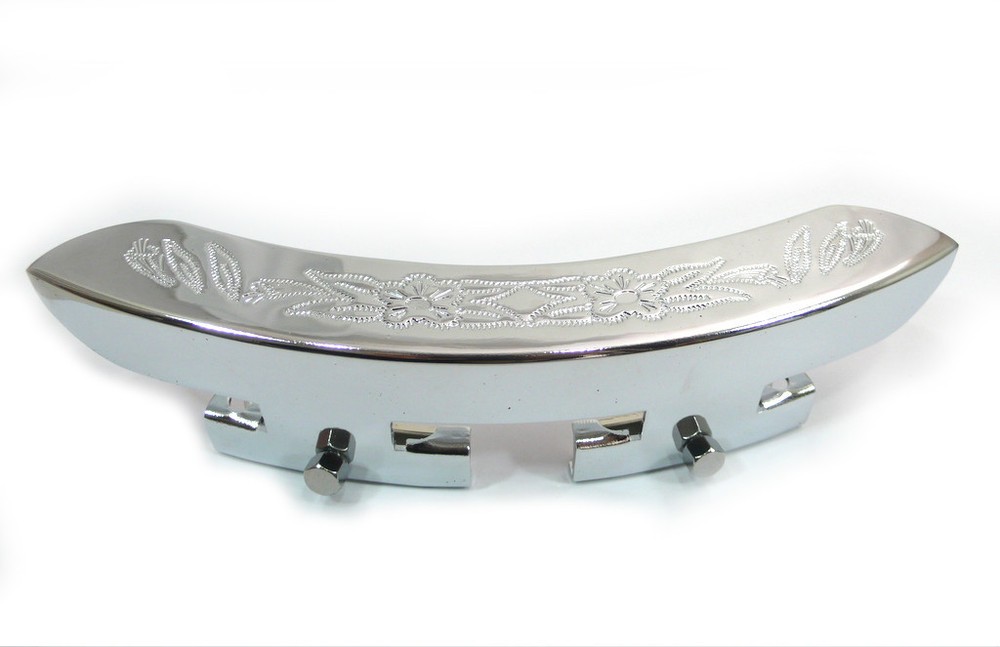 Engrave pattern Banjo Armrest, chrome color surface,1 piece