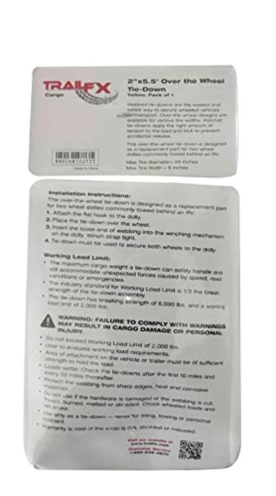 TRAILFX A92021Y Tie Down