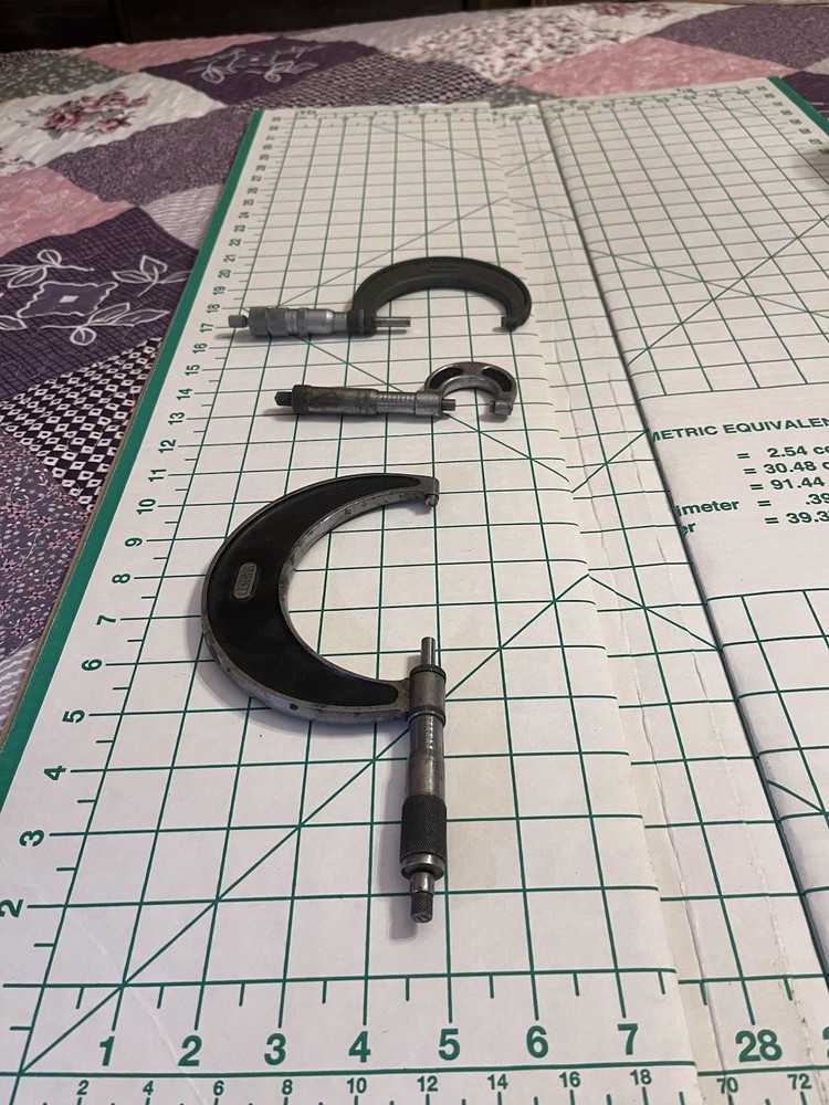 Starrett And Craftsman Outside Micrometers