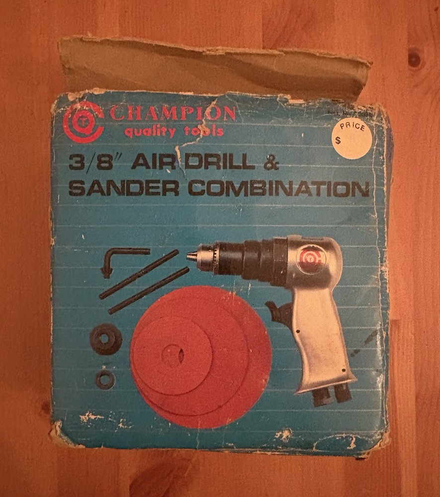 Champion Quality tools 3/8” Air Drill & Sander Combination