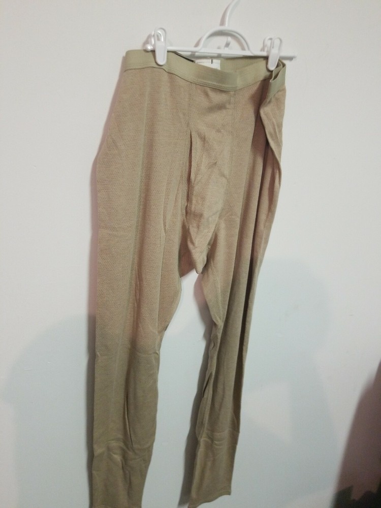 New  Tan Flame Resistant FREE Cold Weather Base Layer Drawers Large regular