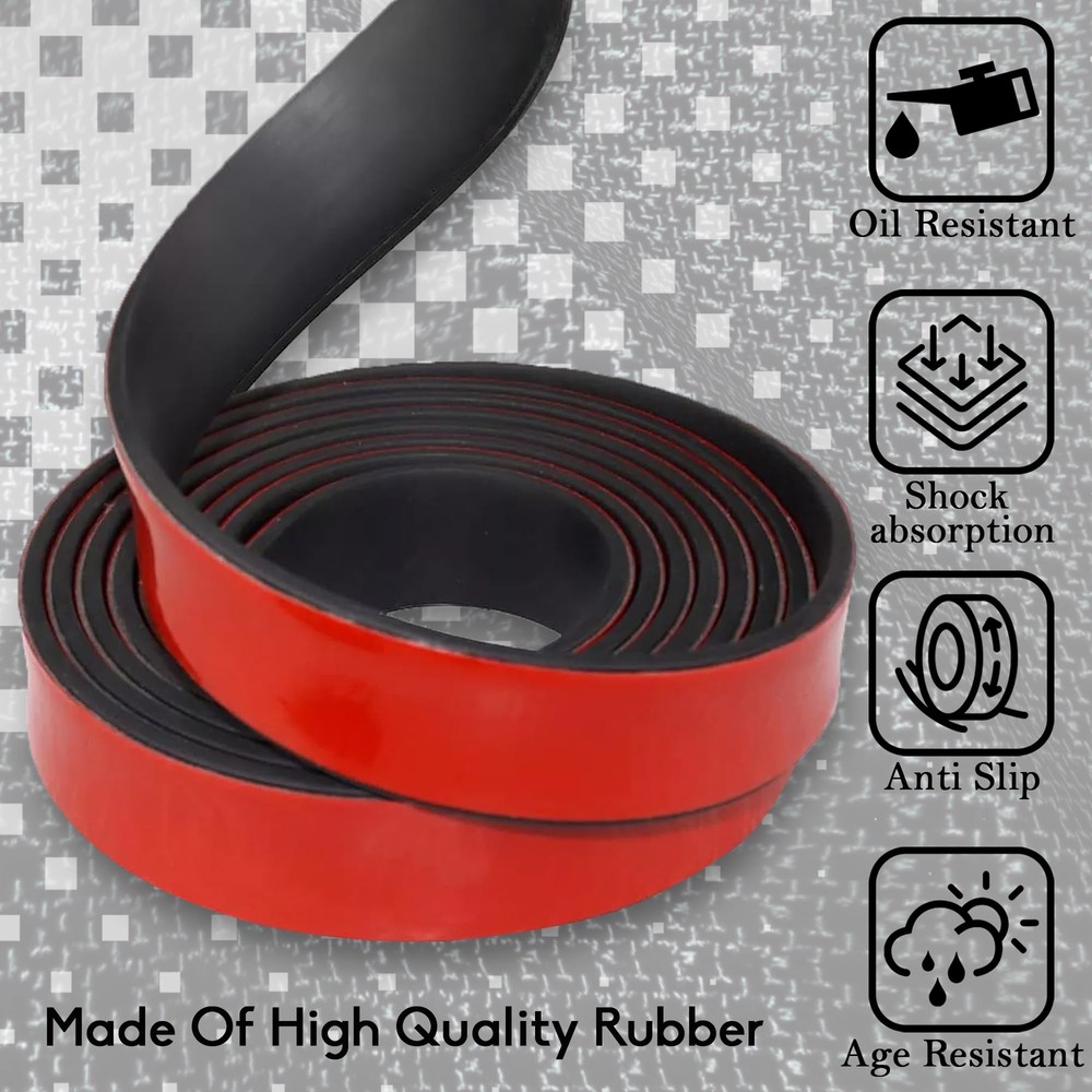 Neoprene Self Adhesive Rubber Sheets Rolls & Strips1/16" .062" Thick x 1" Wid...