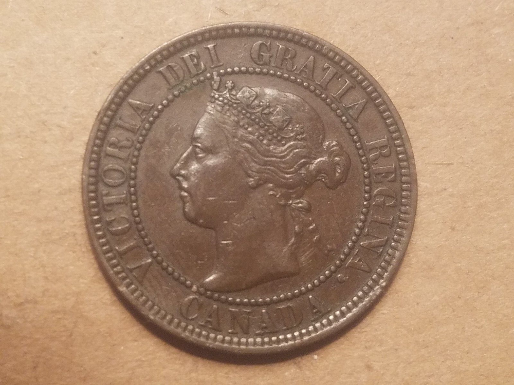 1901 Canada Large Cent Canadian 1 penny coin