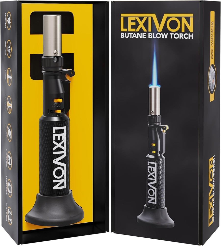 Adjustable Flame Butane Torch for Versatile Use
