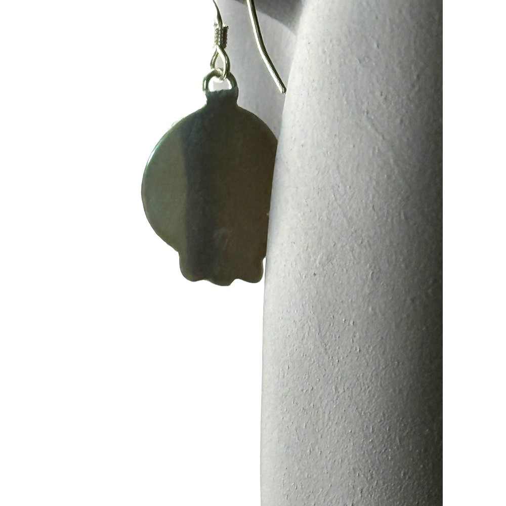 Turquoise Sterling Silver Dangle Drop Wire Earrings